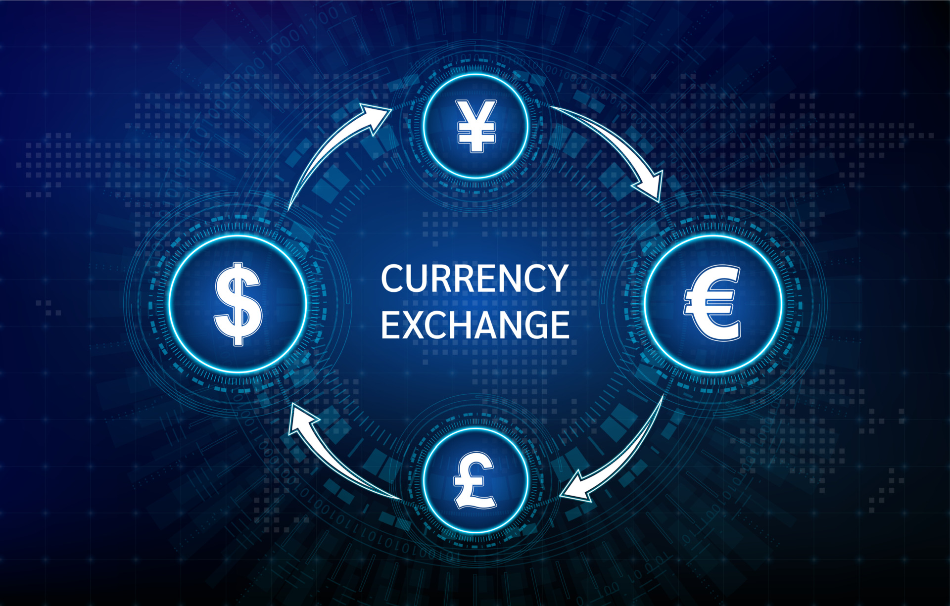 Currency exchange background